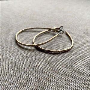 Unique teardrop hoops